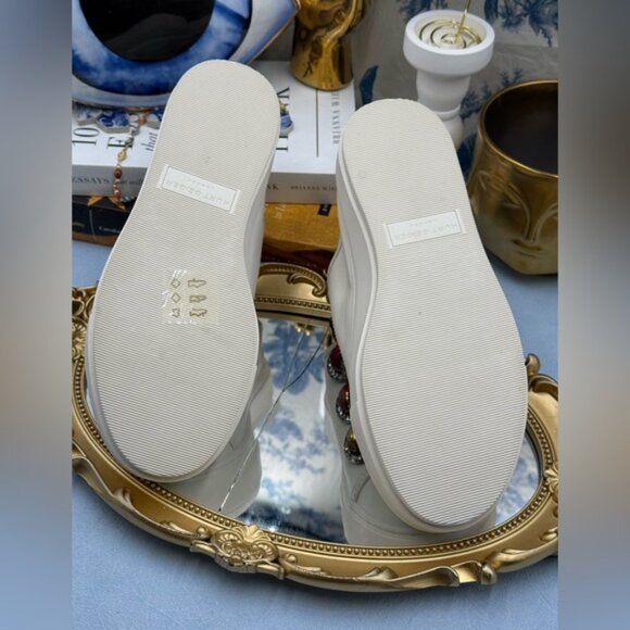🆕 KURT GEIGER LONDON 🧿 NWOB Laney Octavia Sneaker, White Leather, Sz 36 US 6 - Picture 15 of 16